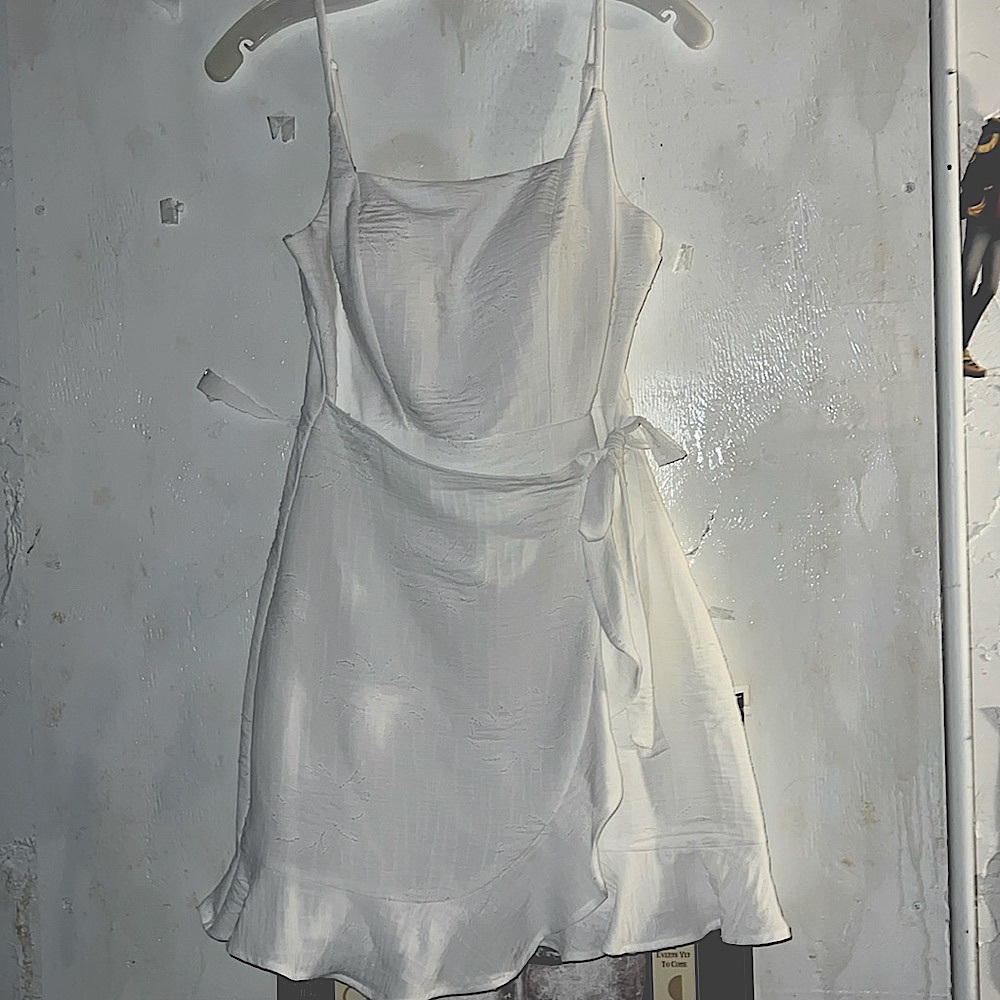 White Medium Length Dress